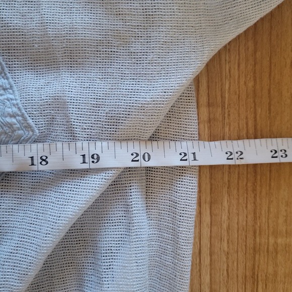 Meadow Rue Anthropologie Blue Open Knit Aztec Lace Sheer Basic Everyday Casual - Picture 9 of 12